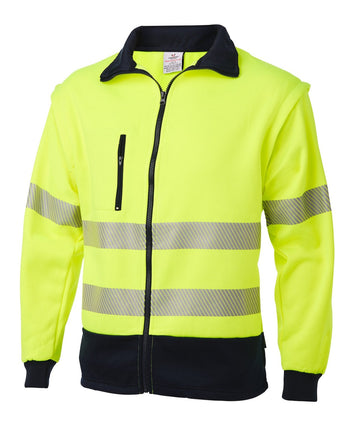 Daneunder Yellow Hi Vis Jacket / Vest (showing Jacket option)