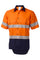 Short Sleeve 100% Cotton Ripstop Comfortable Everyday Orange & Navy Safety Work Shirt