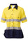 DANEUNDER Womens SS Taped Shirt Yellow/Navy