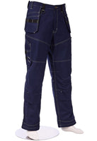 Daneunder 100% Cotton Rip Stop Navy Cargo Work Pants 